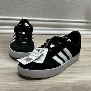Adidas VL Court 3.0 Skate Shoes Mens Sz 9 Sneaker Black and White ID6278